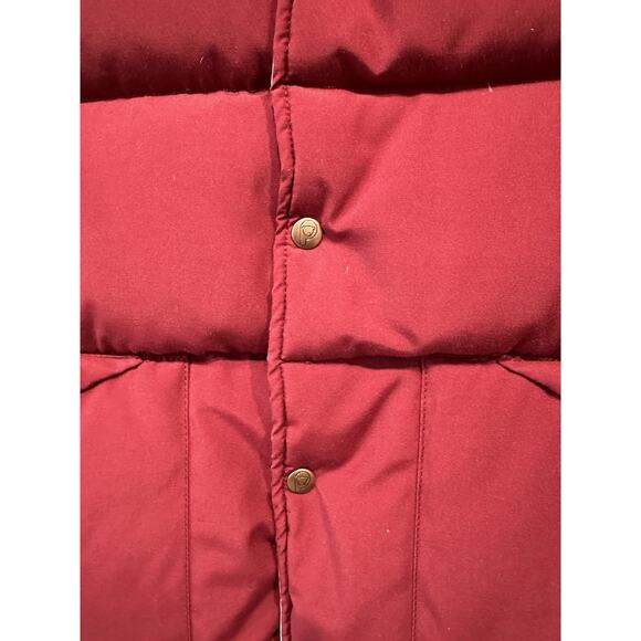 Vintage Johnnie-O Enfield Button Red Goose Down Puffer Vest Made In USA XL - Picture 2 of 8